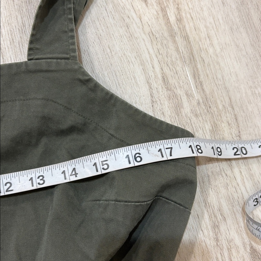 Universal Thread Olive Green Button-Down Dress Wi… - image 4